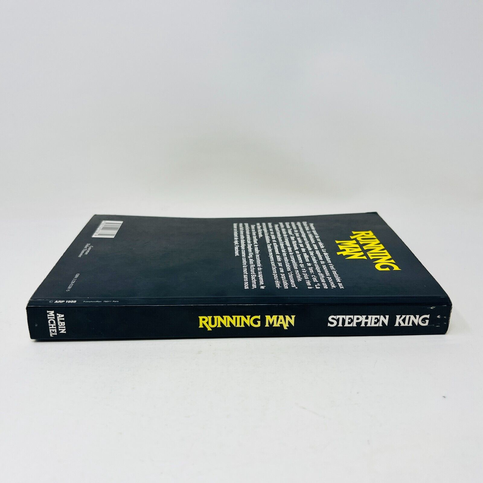 1988 Stephen King Richard Bachman Running Man Albin Michel Français Paperback PB