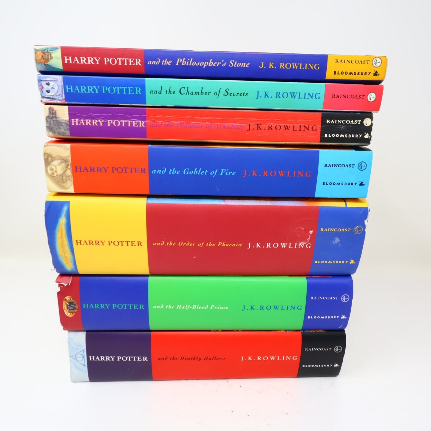 Harry Potter #1-7 Complete Set 7 Books Lot Raincoast/Bloomsbury Rowling PB & HC