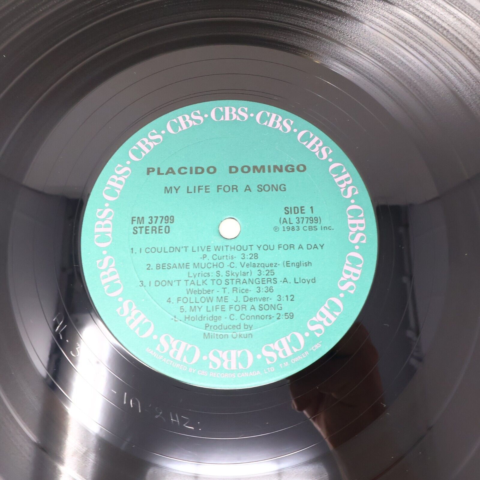 Placido Domingo Perhaps Love + My Life For A Song Lot of 2 LP Records 1980s