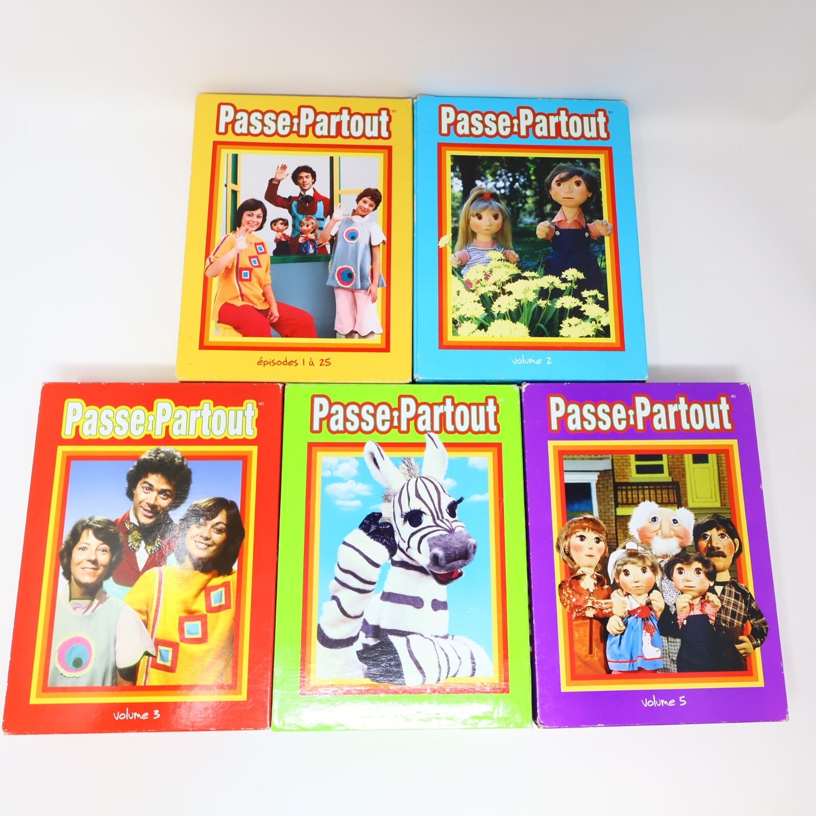 Passe-Partout #1-2-3-4-5 Lot 5 DVD Télé Québec Série Originale Complète Testés