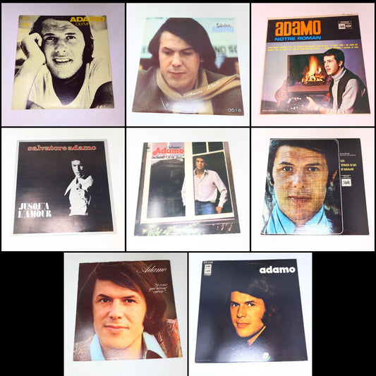 Adamo Lot 8 Disques Pauvre Liberté/Olympia 71/Jusqu'à L'Amour Record Vinyl LP