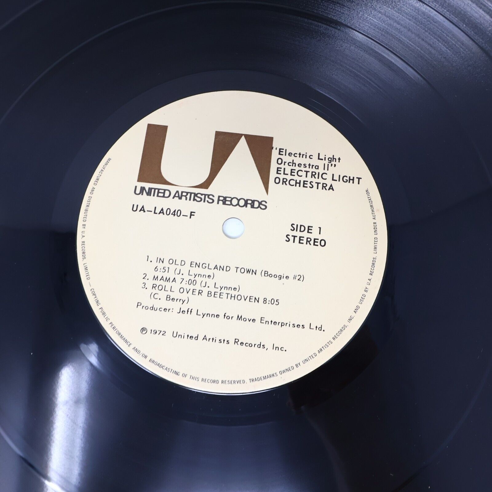 Electric Light Orchestra II ELO #2 LP Record 1973 UA-LA040-F Roll Over Beethoven