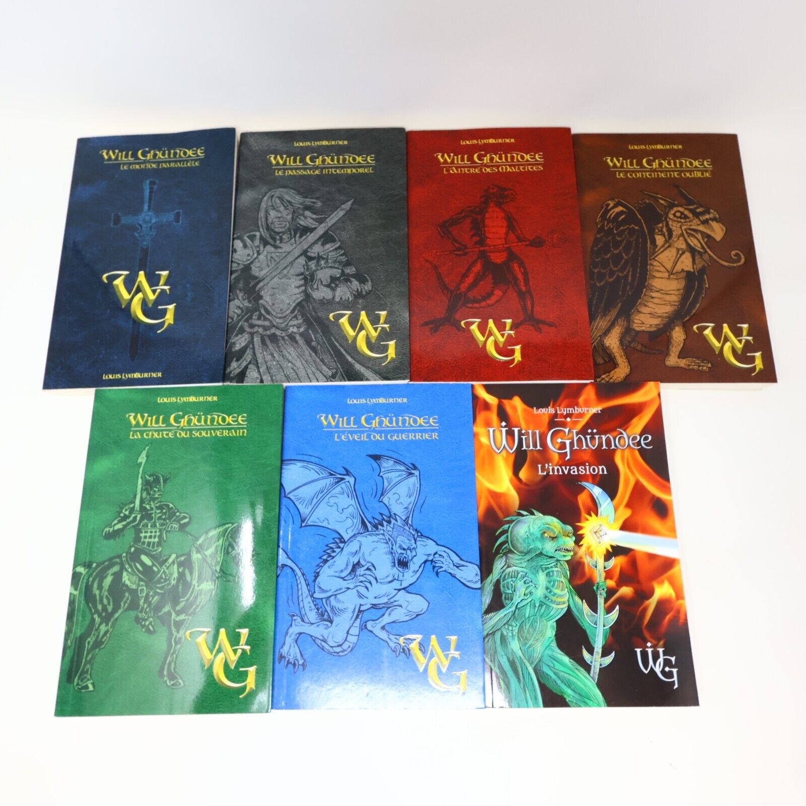 Lot 7 Livres Will Ghündee #1-7 Louis Lymburner Michel Quintin Fantasy Français