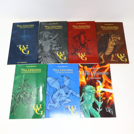 Lot 7 Livres Will Ghündee #1-7 Louis Lymburner Michel Quintin Fantasy Français