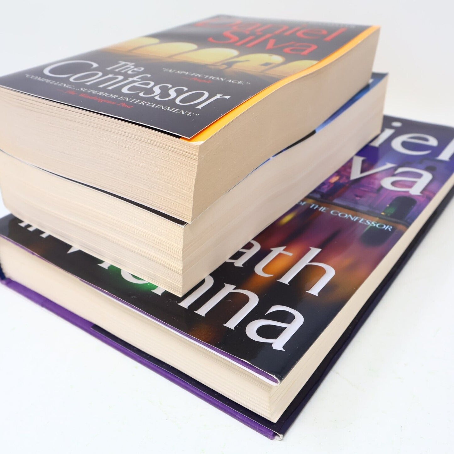 Daniel Silva Death in Vienna Confessor Messenger Lot 3 Books Espionage Spy 2000s