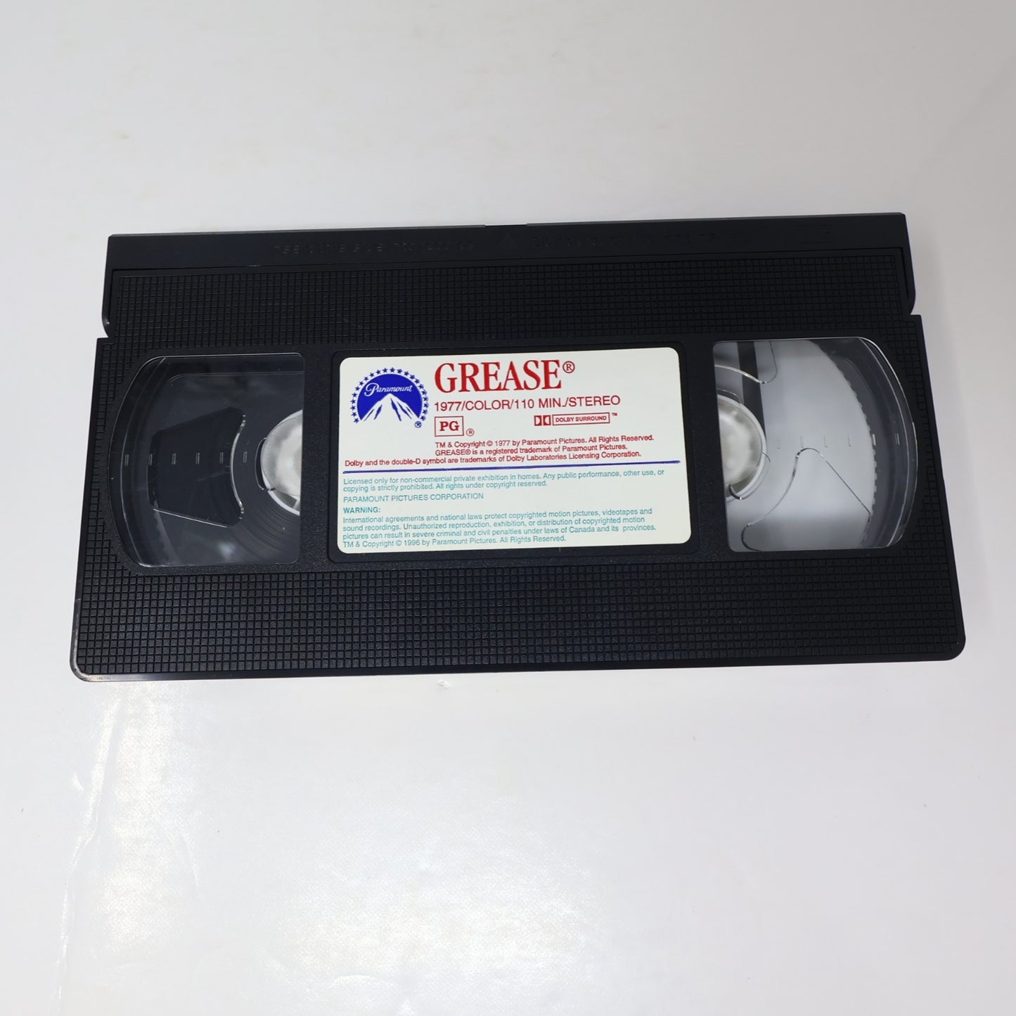 Grease #1-2 VHS Lot Olivia Newton-John/Travolta/Caulfield/Michelle Pfeiffer NTSC