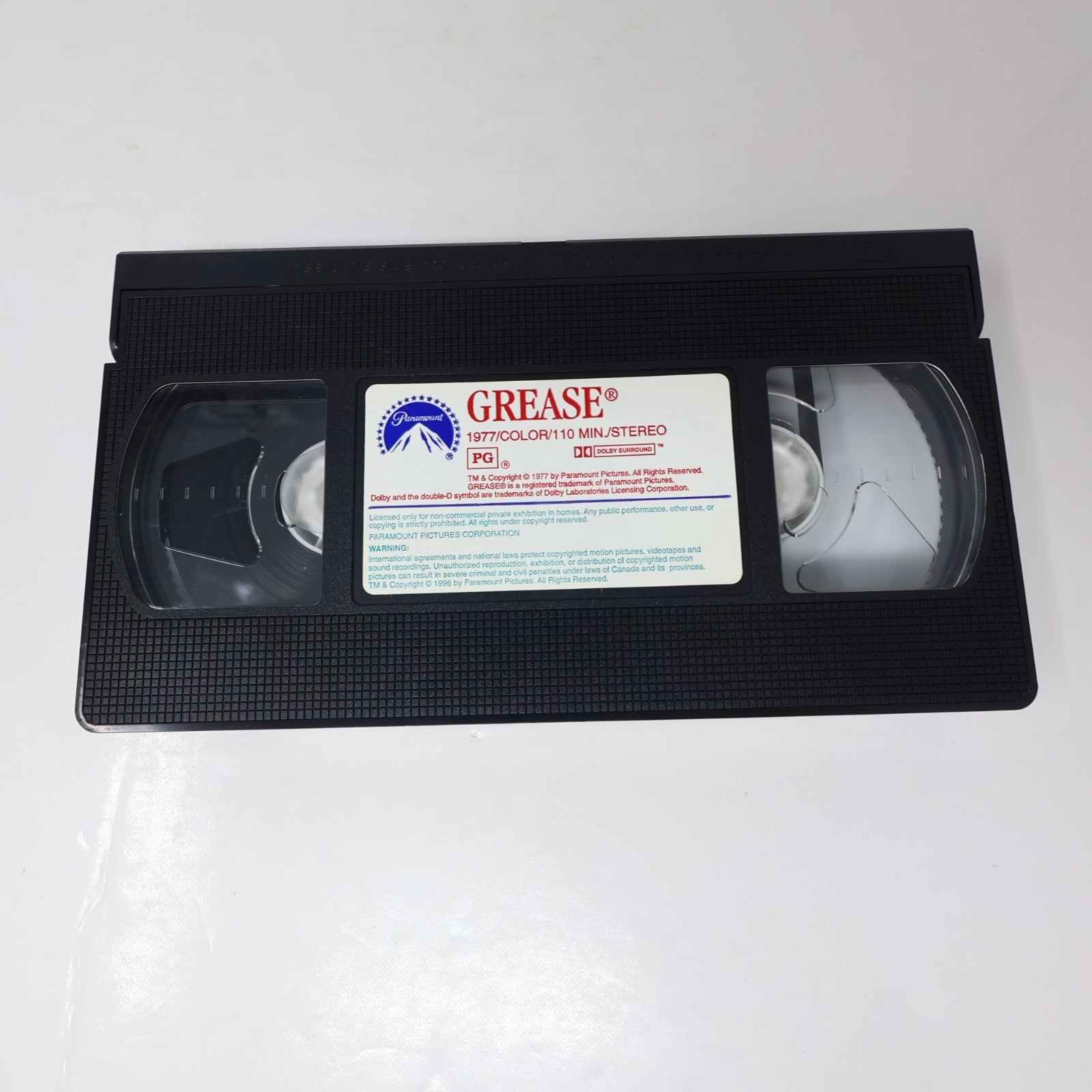 Grease #1-2 VHS Lot Olivia Newton-John/Travolta/Caulfield/Michelle Pfeiffer NTSC
