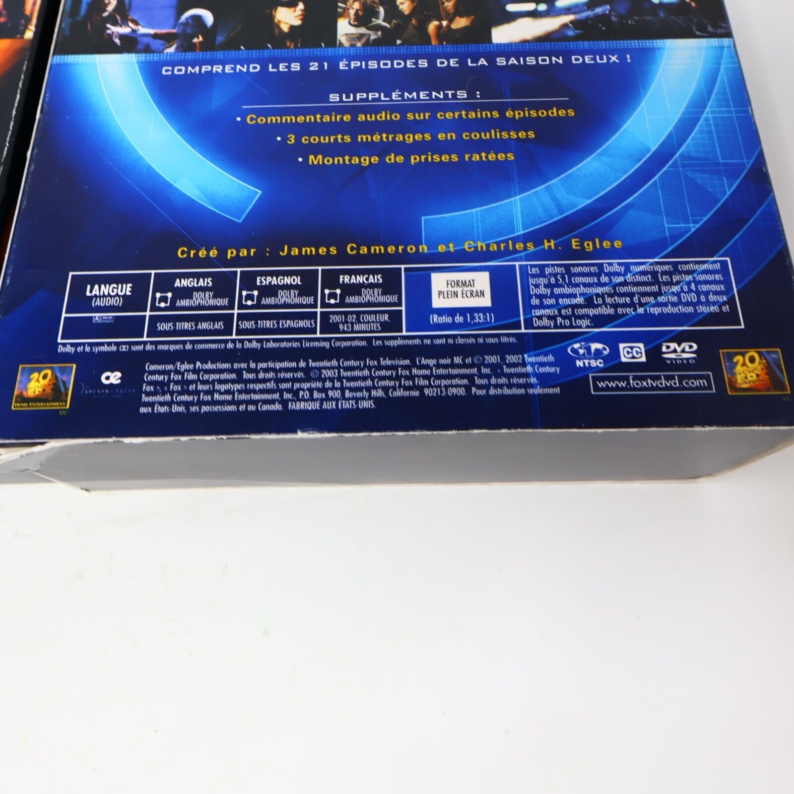 Dark Angel #1-2 DVD Complete Series James Cameron English/Français L'Ange Noir