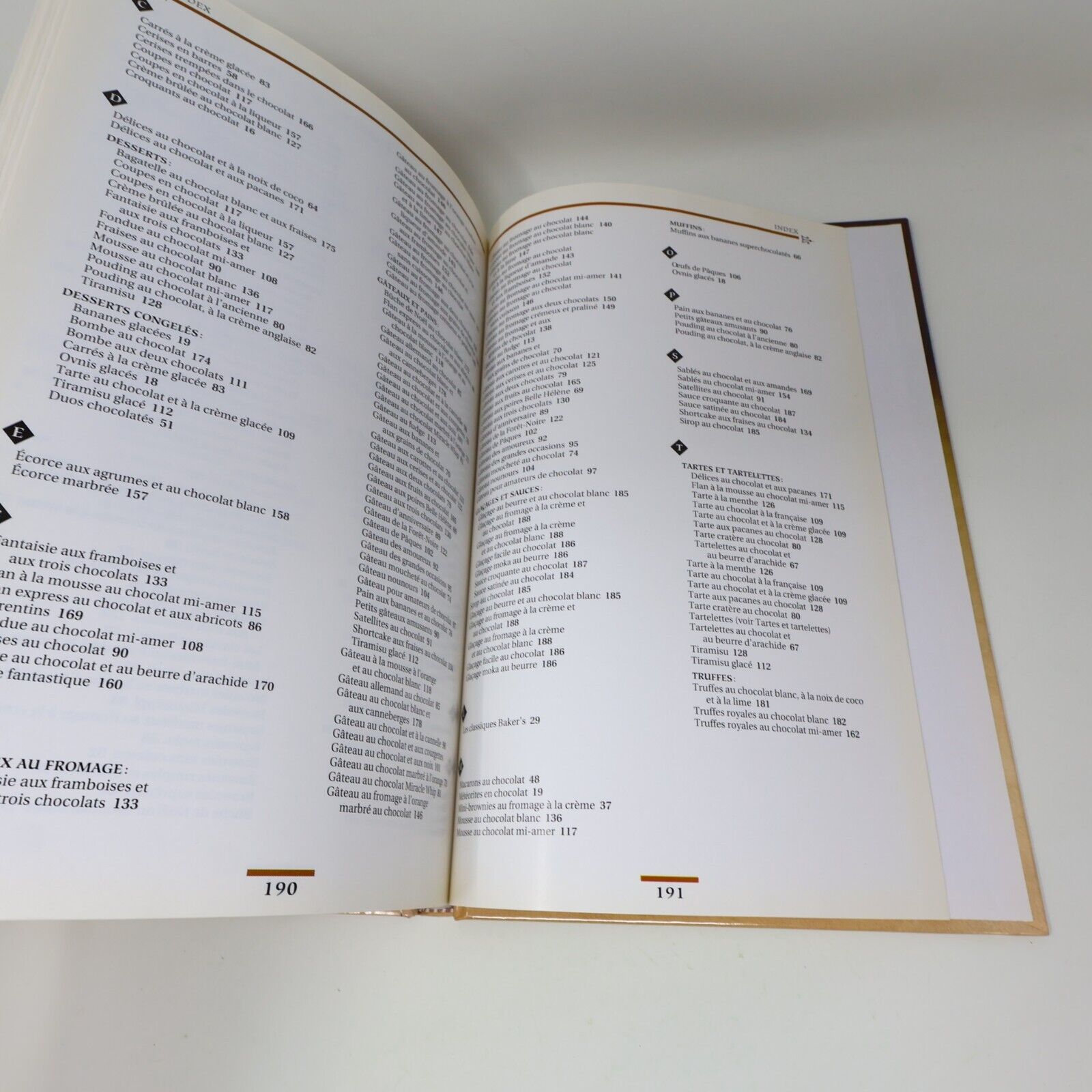 1995 Baker's le Chocolat à son Meilleur Desserts Cuisine Recettes Brimar Livre