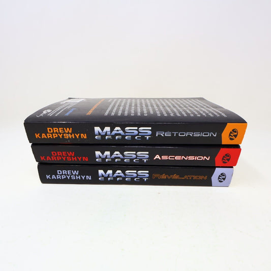 Lot 3 Livres Mass Effect #1-3 Drew Karpyshyn Milady Science-Fiction Français PB