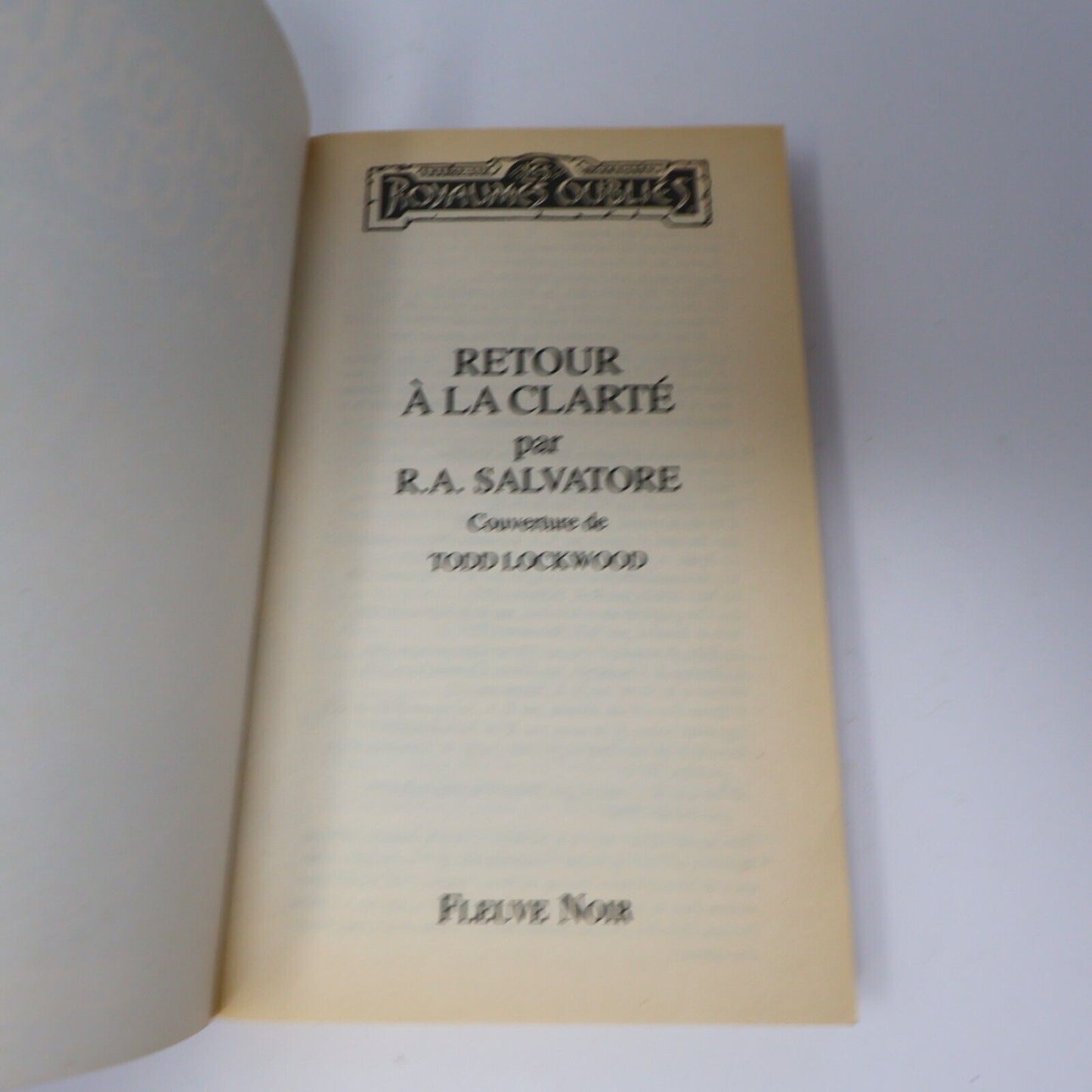 2003 Royaumes Oubliés #43 Retour à la Clarté Le Monde d'Ombre-Terre Fantasy PB