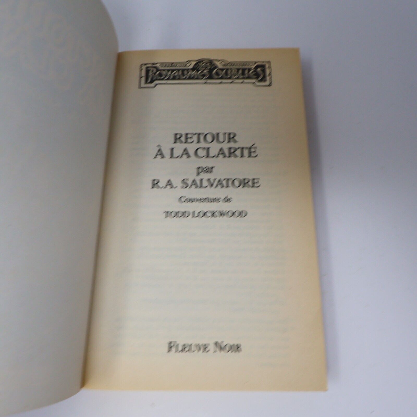 2003 Royaumes Oubliés #43 Retour à la Clarté Le Monde d'Ombre-Terre Fantasy PB