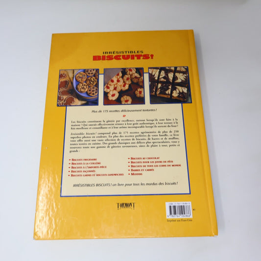 1997 Irrésistibles Biscuits! Cuisine Recettes Desserts Tormont Français Livre HC