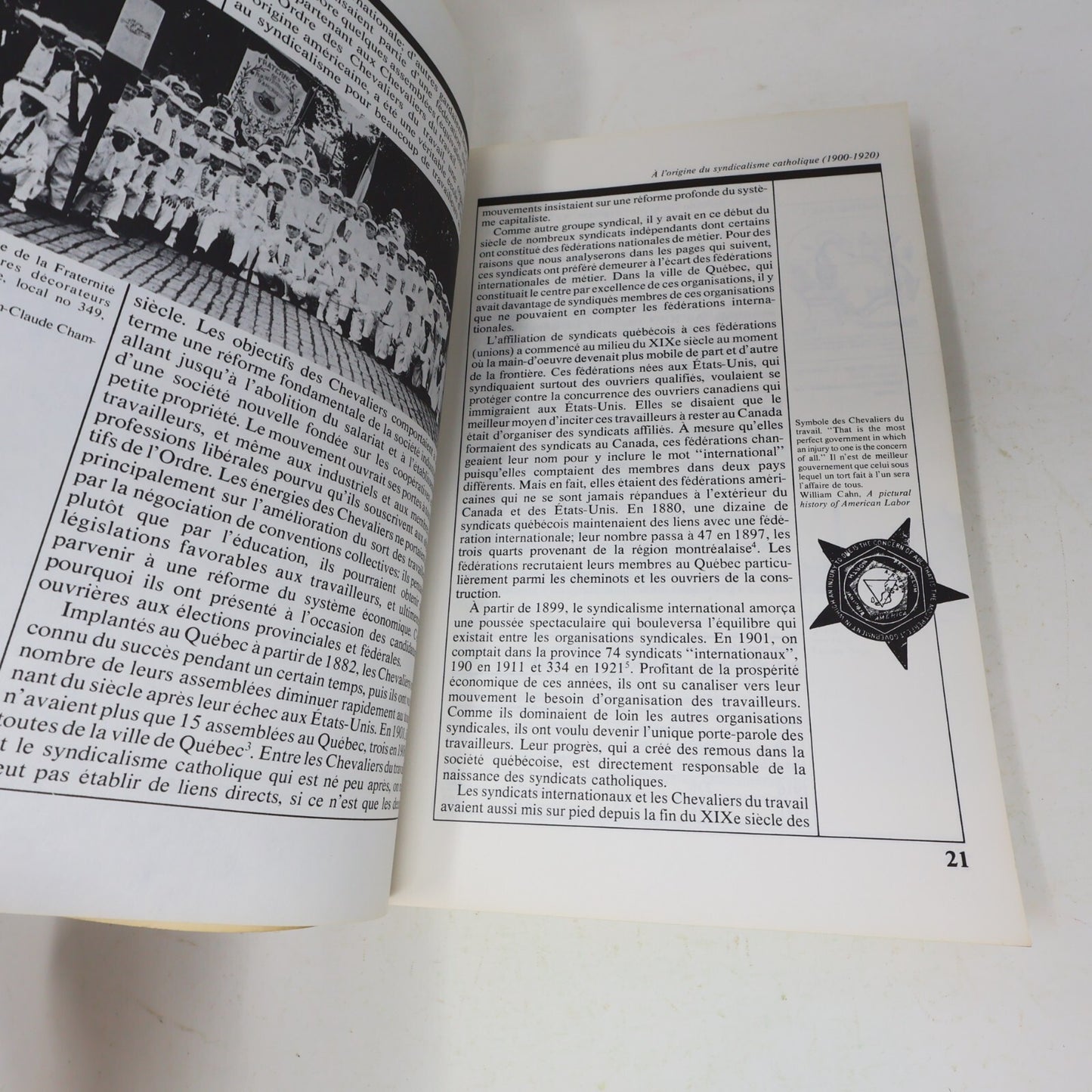 1981 Histoire de la Csn 1921-1981 Jacques Rouillard Boréal Syndicalisme Français