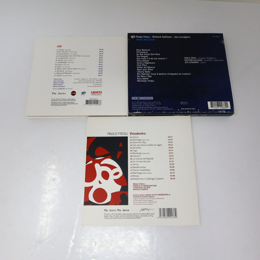 Paolo Fresu 3 CD Lot Vinodentro/İ30!/Mare Nostrum Tested Contemporary Jazz