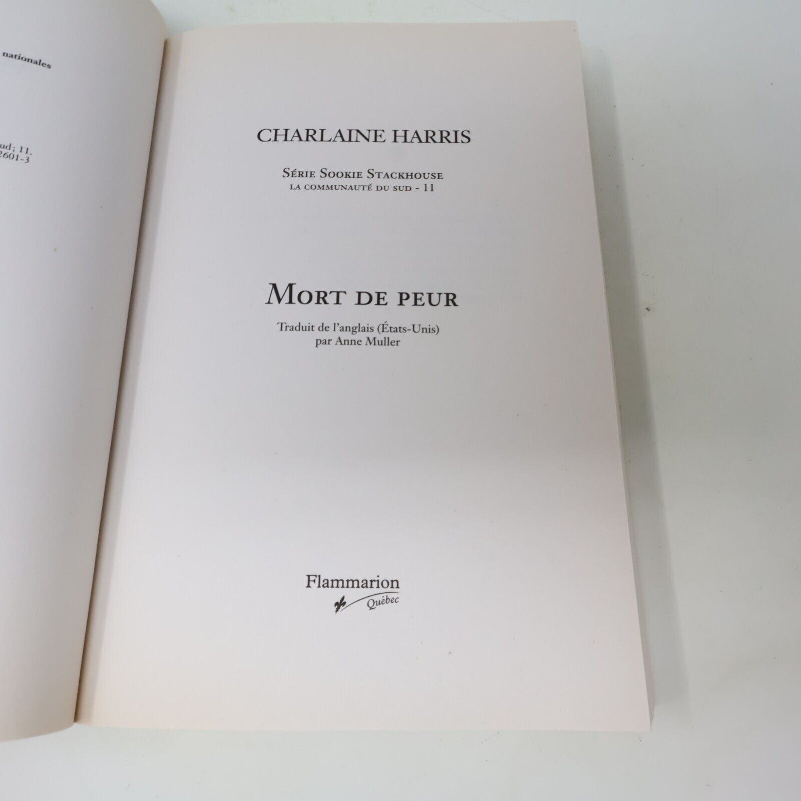 2012 Mort de Peur Sookie Stackhouse #11 de Charlaine Harris Trueblood Vampires