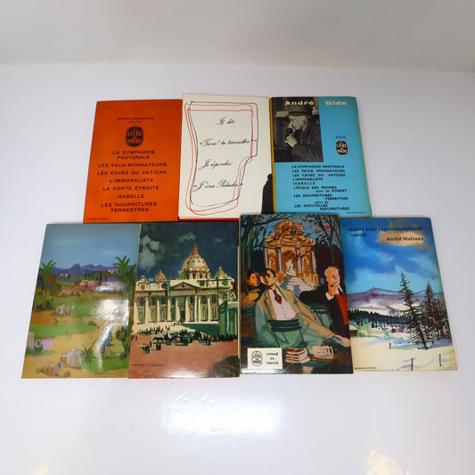 André Gide Lot 7 Livres Poche Paludes/Caves du Vatican/Symphonie Pastorale Roman