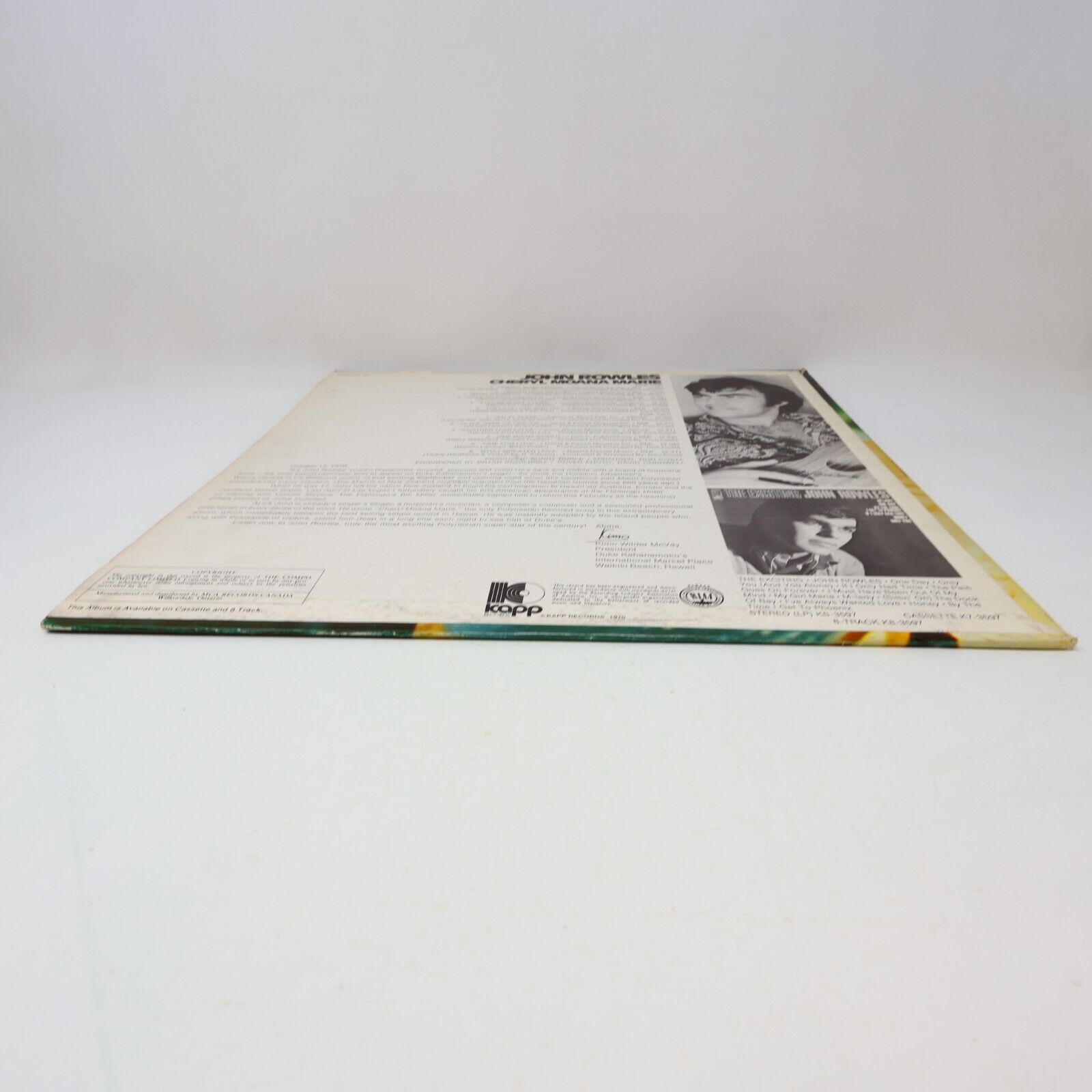 John Rowles Sings Cheryl Moana Marie LP Record Vinyl Canada KS 3637 Kapp 1970