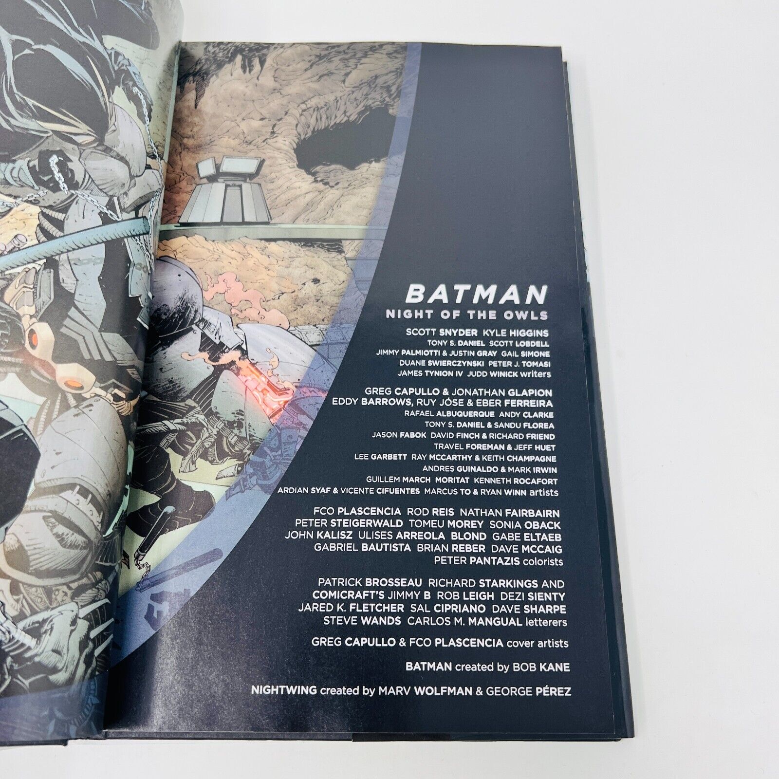 2013 Batman Night of the Owls DC Comics Hardcover DJ Scott Snyder/Greg Capullo
