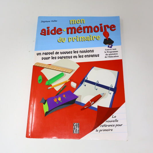 2008 Mon Aide-Mémoire du Primaire Enfants École de Stéphane Vallée Français PB