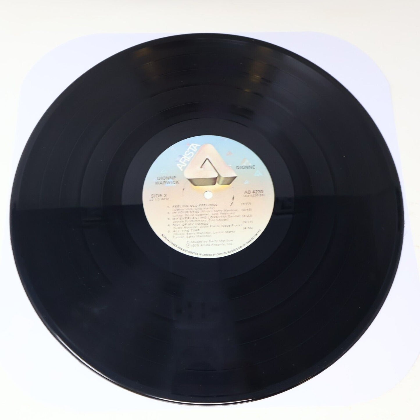 Dionne Warwick Dionne LP Record Vinyl Arista  AB 4230 Canada 1979 Funk Soul 70s