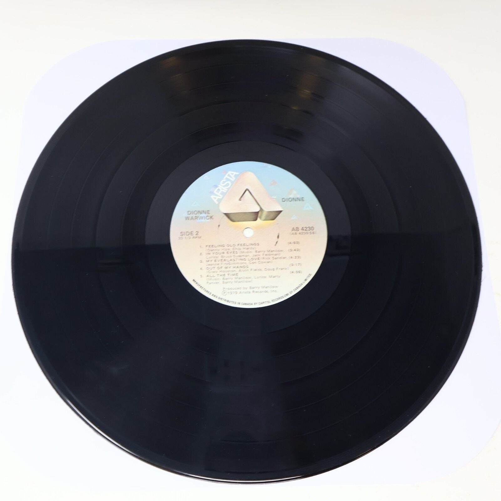 Dionne Warwick Dionne LP Record Vinyl Arista  AB 4230 Canada 1979 Funk Soul 70s