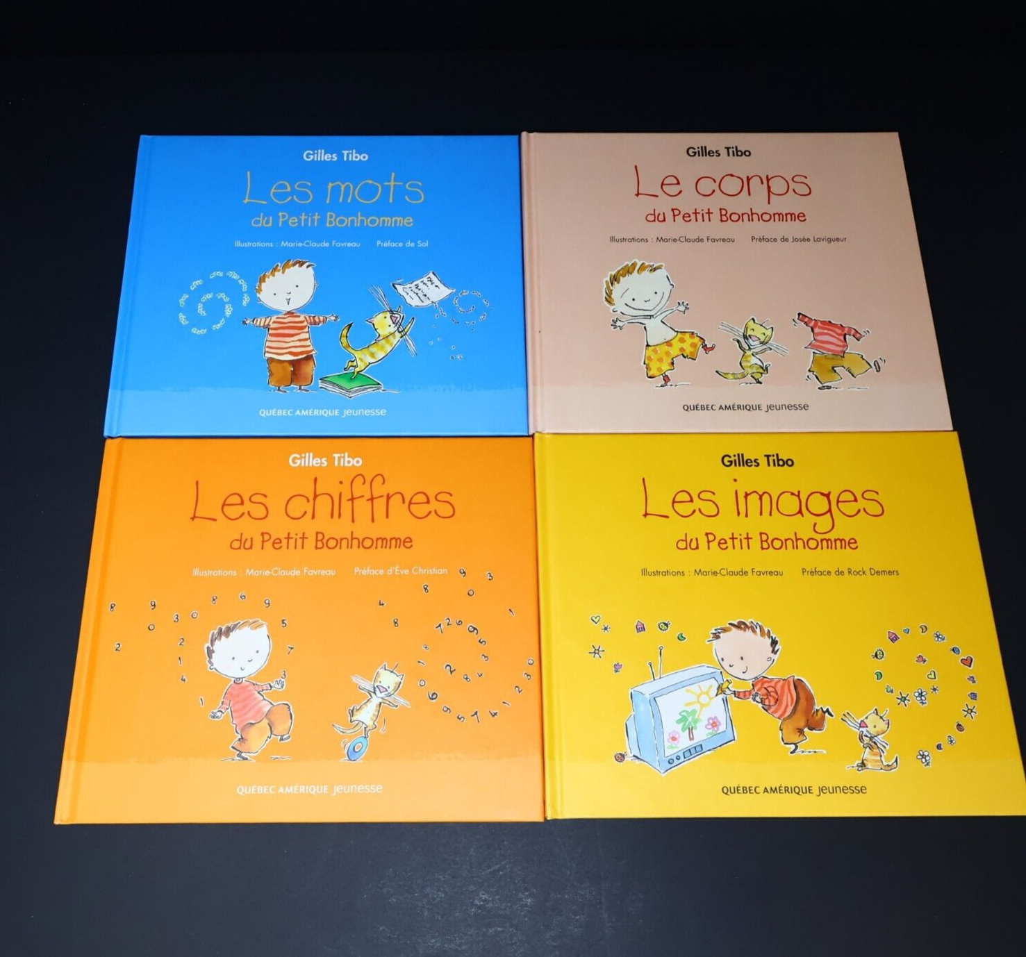 Lot 5 Livres Petit Bonhomme Gilles Tibo Série Complète Enfants Mots Français HC
