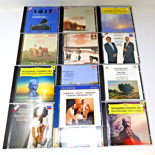 Tchaikovsky 13 CD Lot Sir Georg Solti/Charles Dutoit/Kyung Wha Chung/Jansons