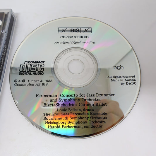 Harold Farberman CD Concerto For Jazz Drummer/Carmen Suite Bizet/Shchedrin BIS