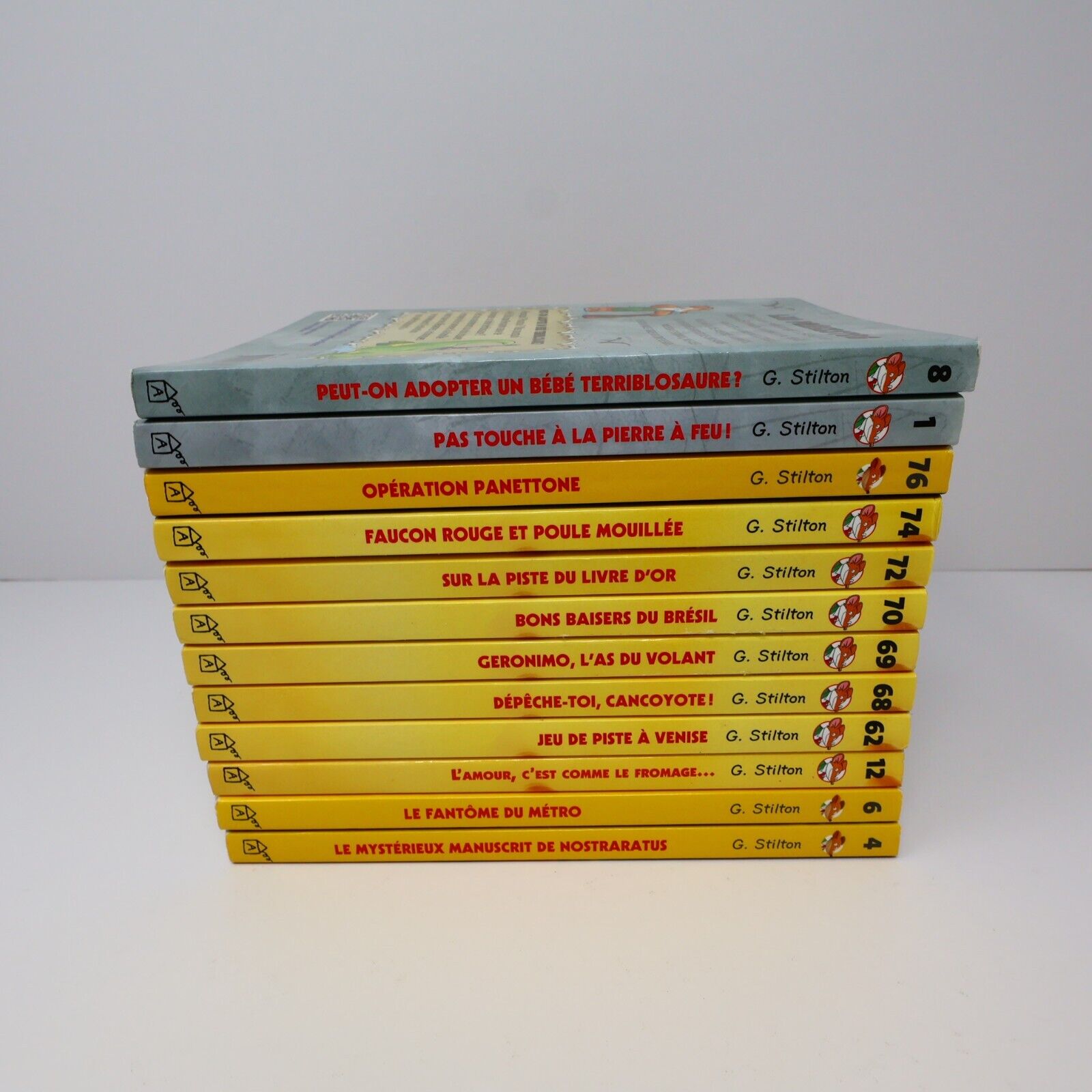 Lot 12 Livres Geronimo Stilton Albin Michel Français French Enfants Paperback PB