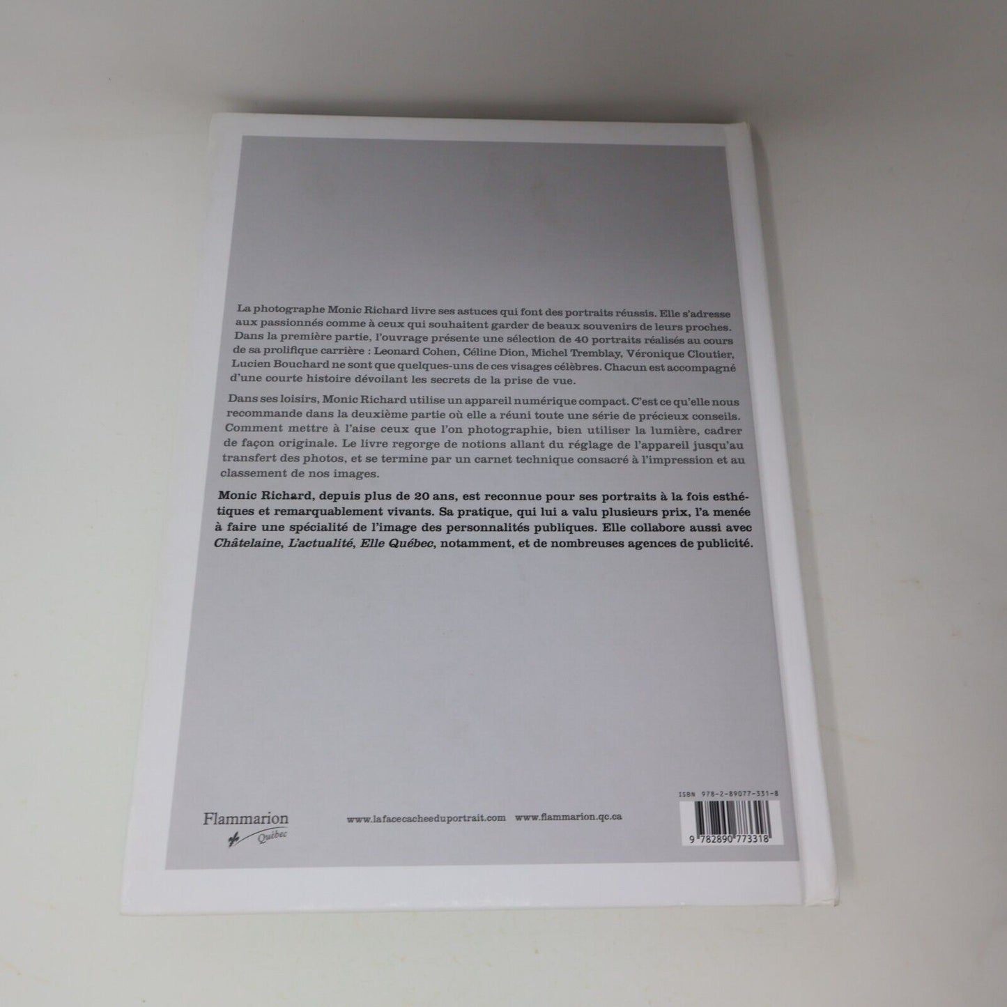 2007 La Face Cachée du Portrait Astuces et Secrets Monic Richard Sophie Massé HC