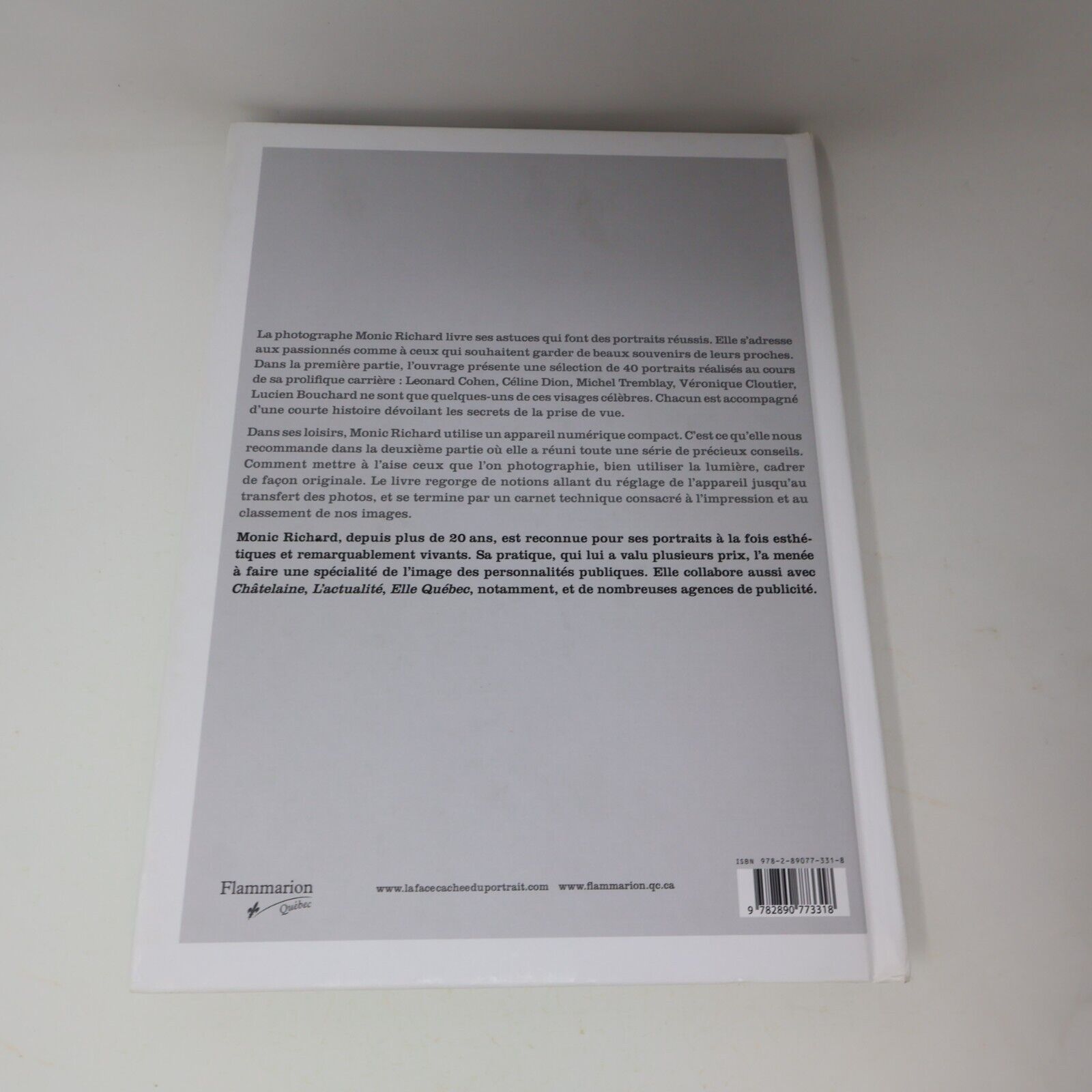 2007 La Face Cachée du Portrait Astuces et Secrets Monic Richard Sophie Massé HC