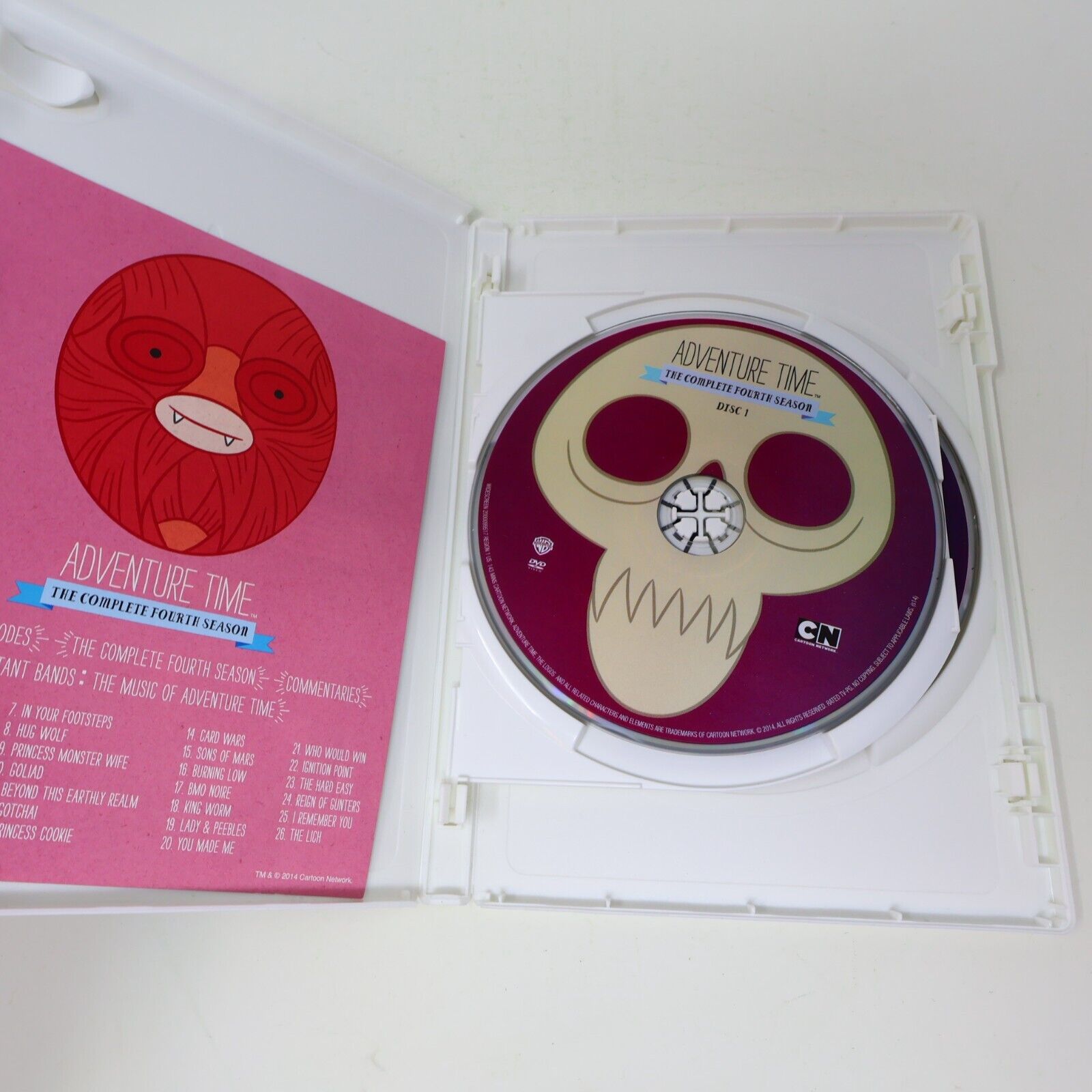Adventure Time The Complete Fourth Season DVD Tested Cartoon Network Region 1