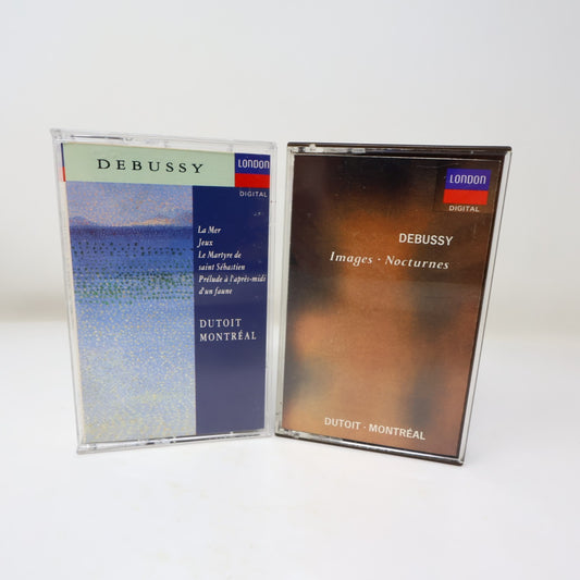 Debussy 2 Cassettes Lot Charles Dutoit/Montréal OSM La Mer/Jeux/Images/Nocturnes