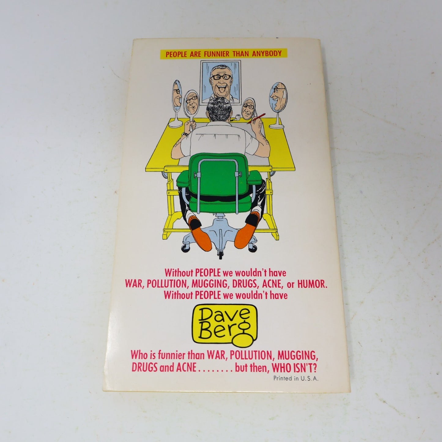 1973 Mad's Looks At People Dave Berg Warner Humor Comics 1st Print Paperback 70s