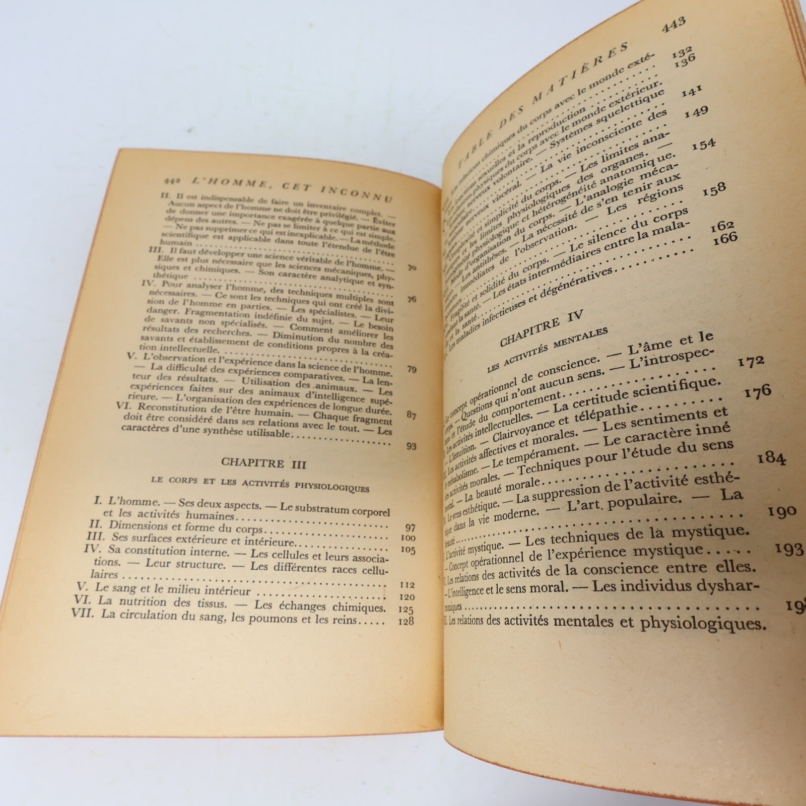 1966 L'Homme Cet Inconnu Alexis Carrel Poche Sciences Biologie Médecine Français