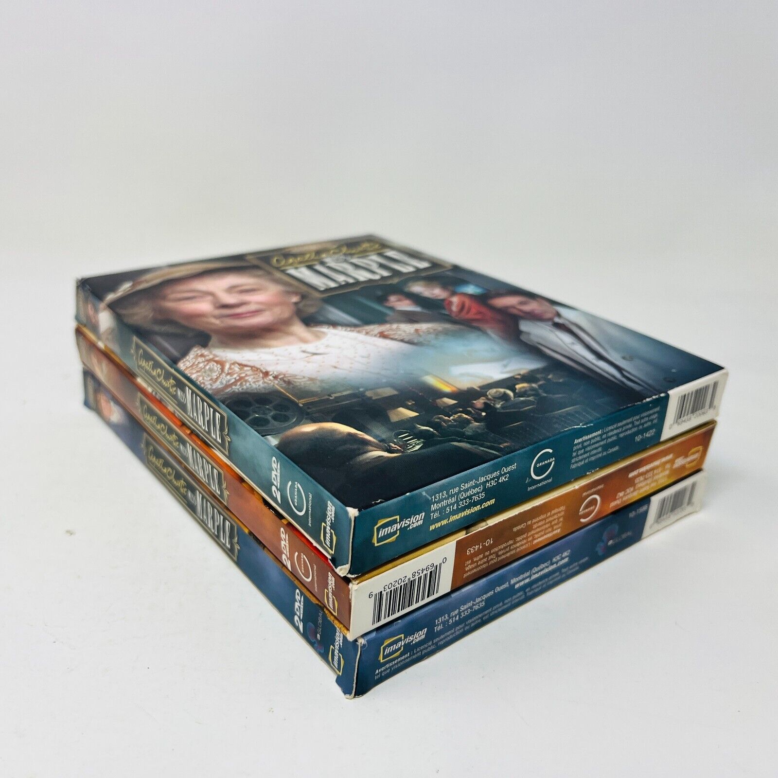 Agatha Christie Miss Marple Coffrets #2-3-4 DVD Français/French NTSC Lot Testés