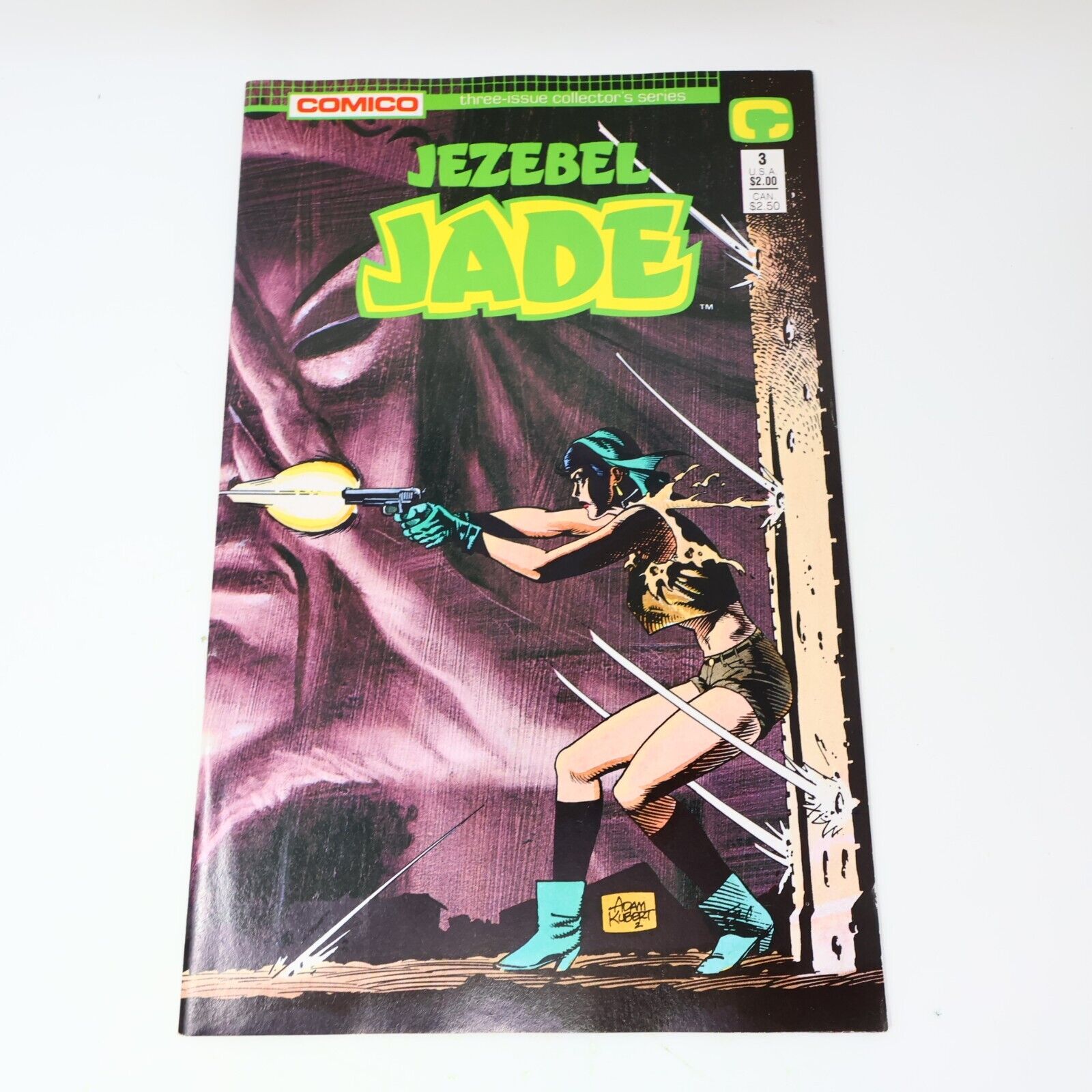 1988 Jezebel Jade #3 Adam Kubert Comico Part of Collector's Series 1980s