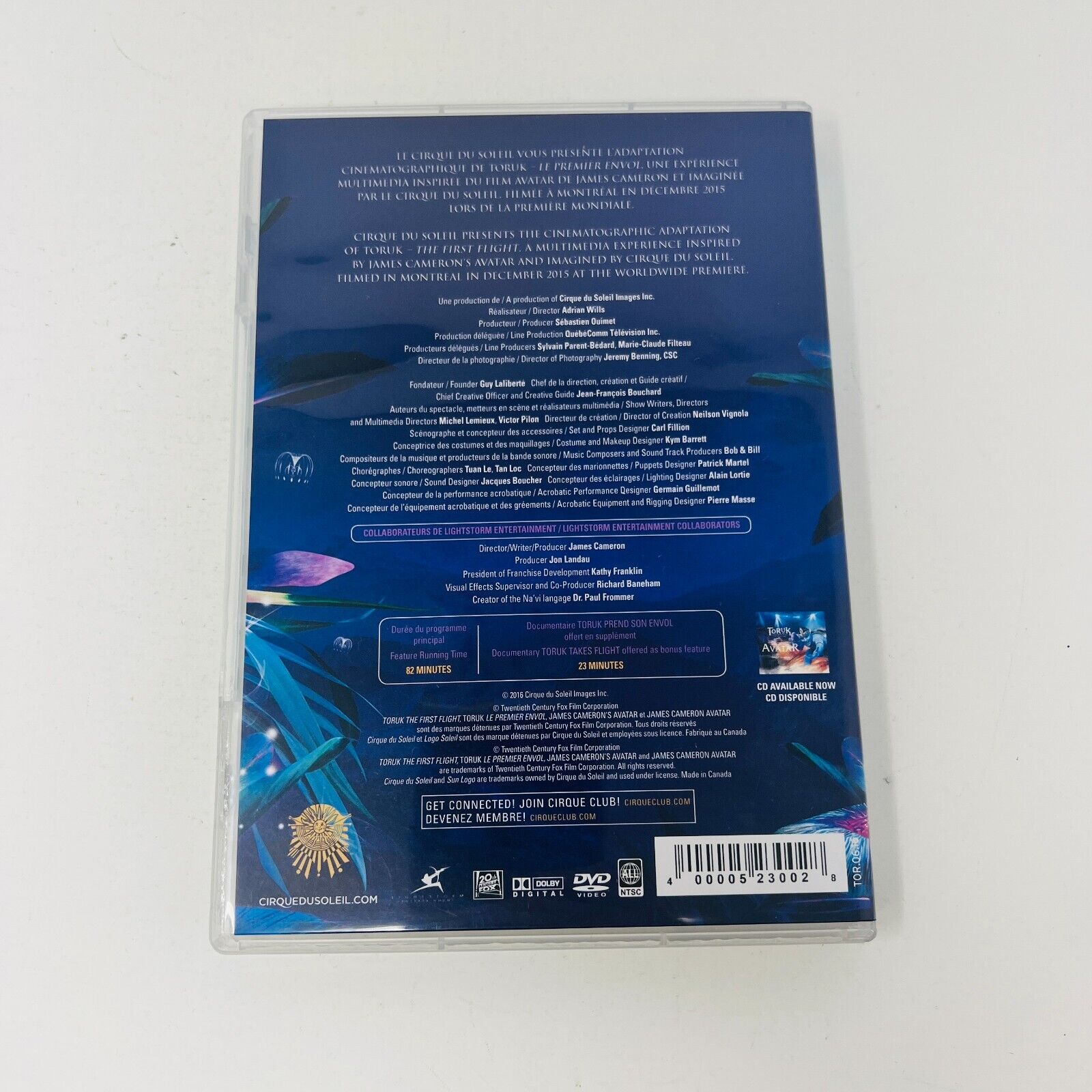 2016 Toruk the First Flight Cirque du Soleil Live DVD NTSC Inspired by Avatar