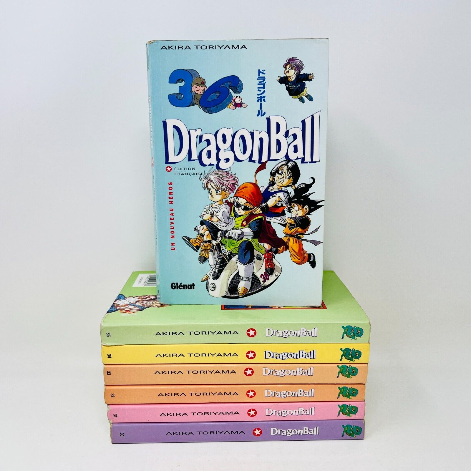 7x Dragon Ball Glénat #30-36 Lot Mangas Akira Toriyama Réunification 1998-99 PB