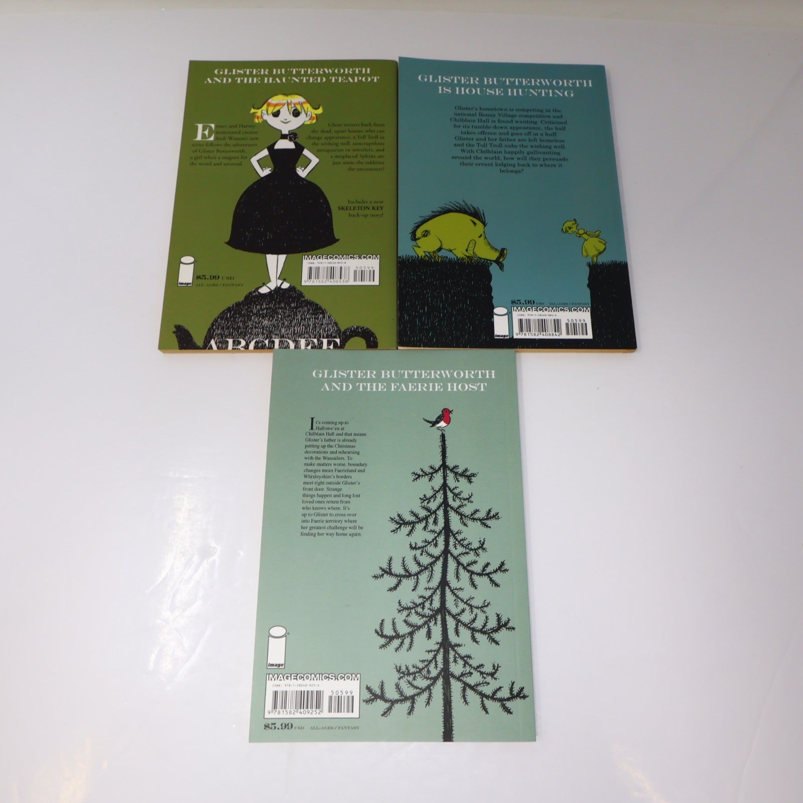Glister #1-3 Complete Set 3 Comics Lot Andi Watson Image Fantasy 2007 PB 2000s