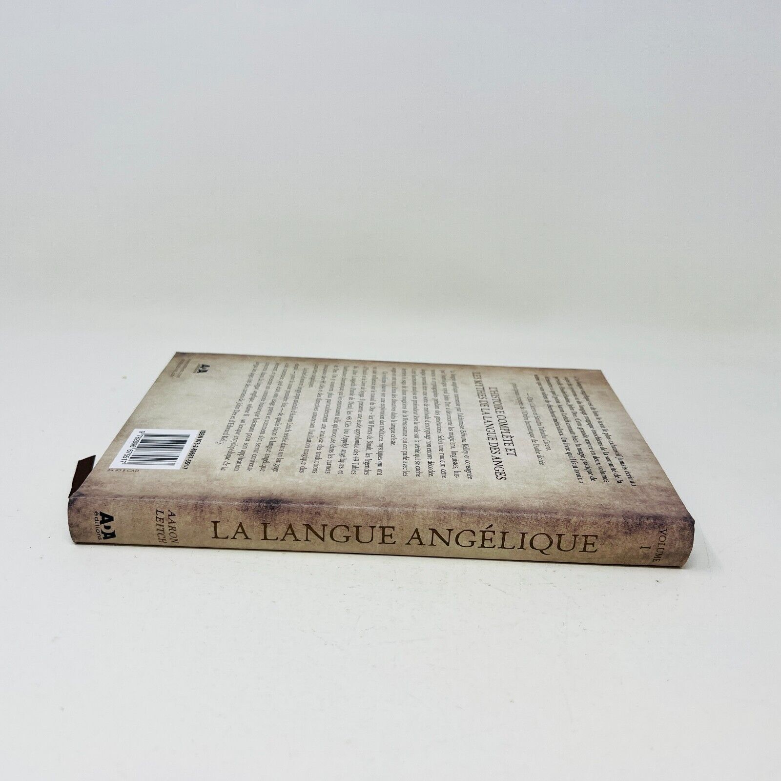 La Langue Angélique Volume 1 de Aaron Leitch ADA Histoire Mythes Anges Français
