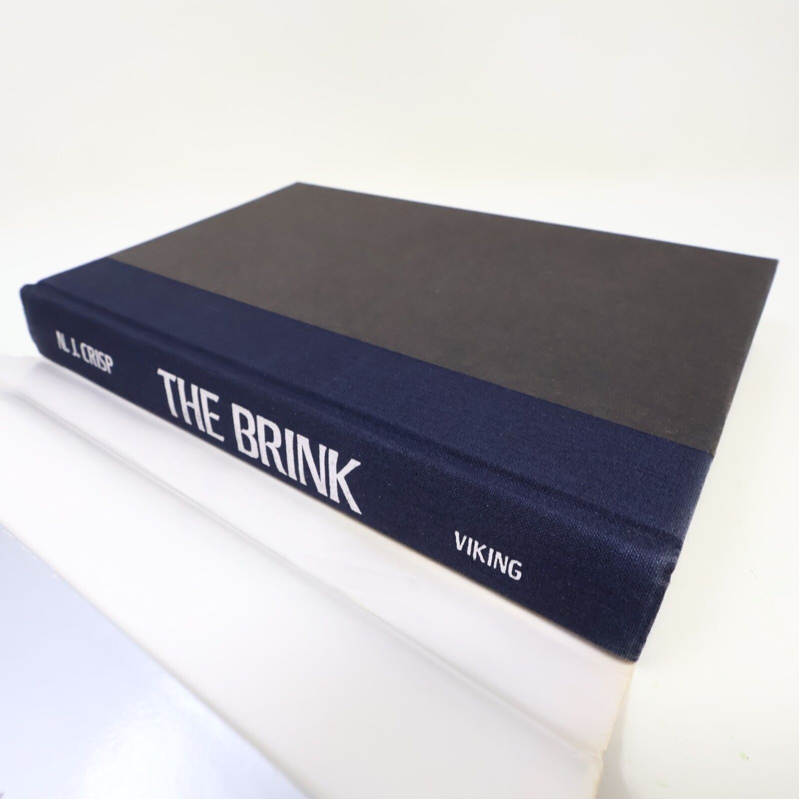 1982 The Brink N. J. Crisp Espionage Spy Thriller Viking Hardcover Book 80s HC