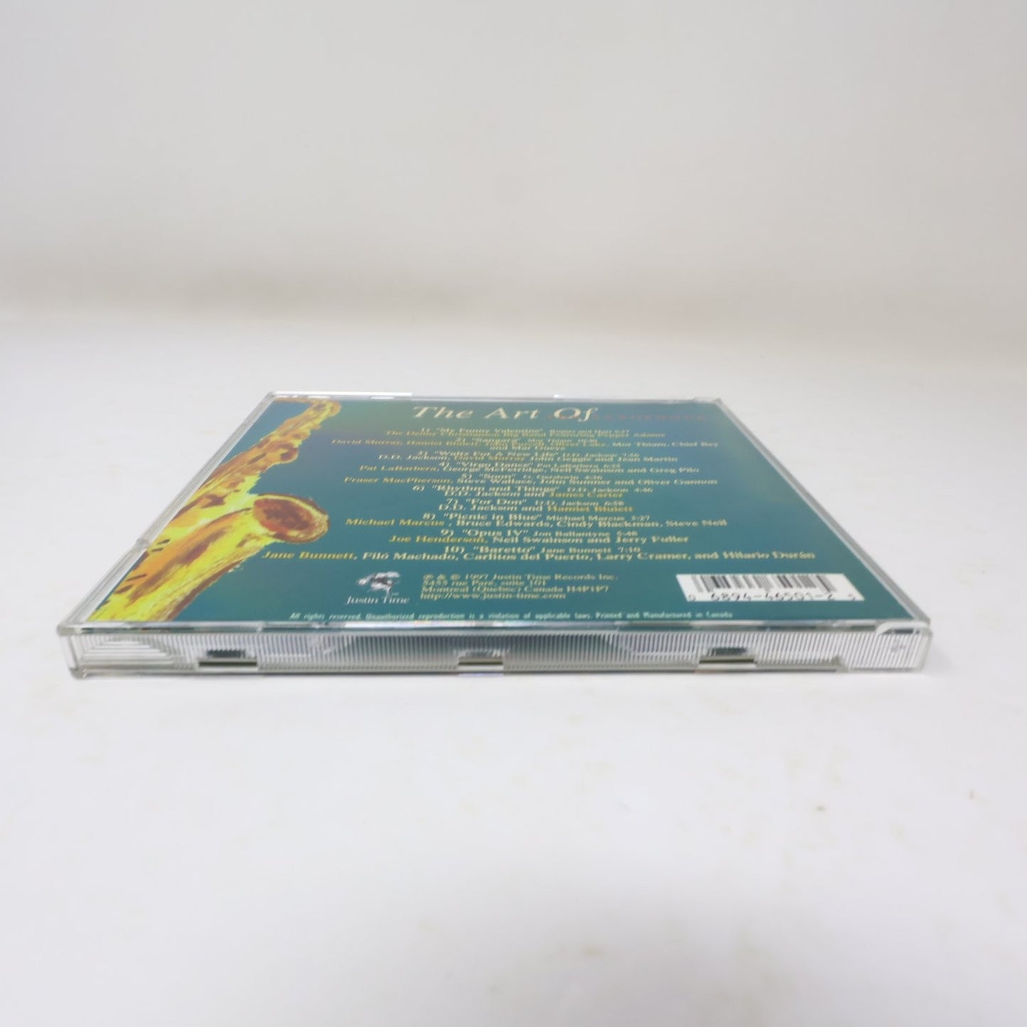 The Art Of The Saxophone CD 1997 Jazz Justin Time Records Canada