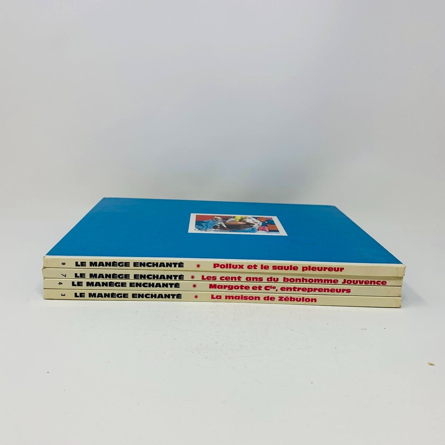 4x Le Manège Enchanté ORTF Album Série Enfant Télévision Pollux Français 1965-66
