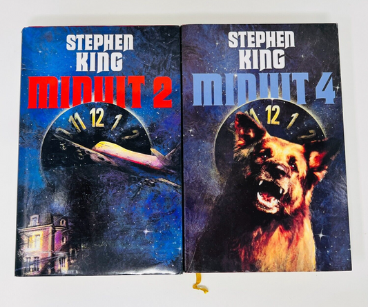 Minuit 2 & 4 de Stephen King Lot France Loisirs en Français/French Hardcover 90s