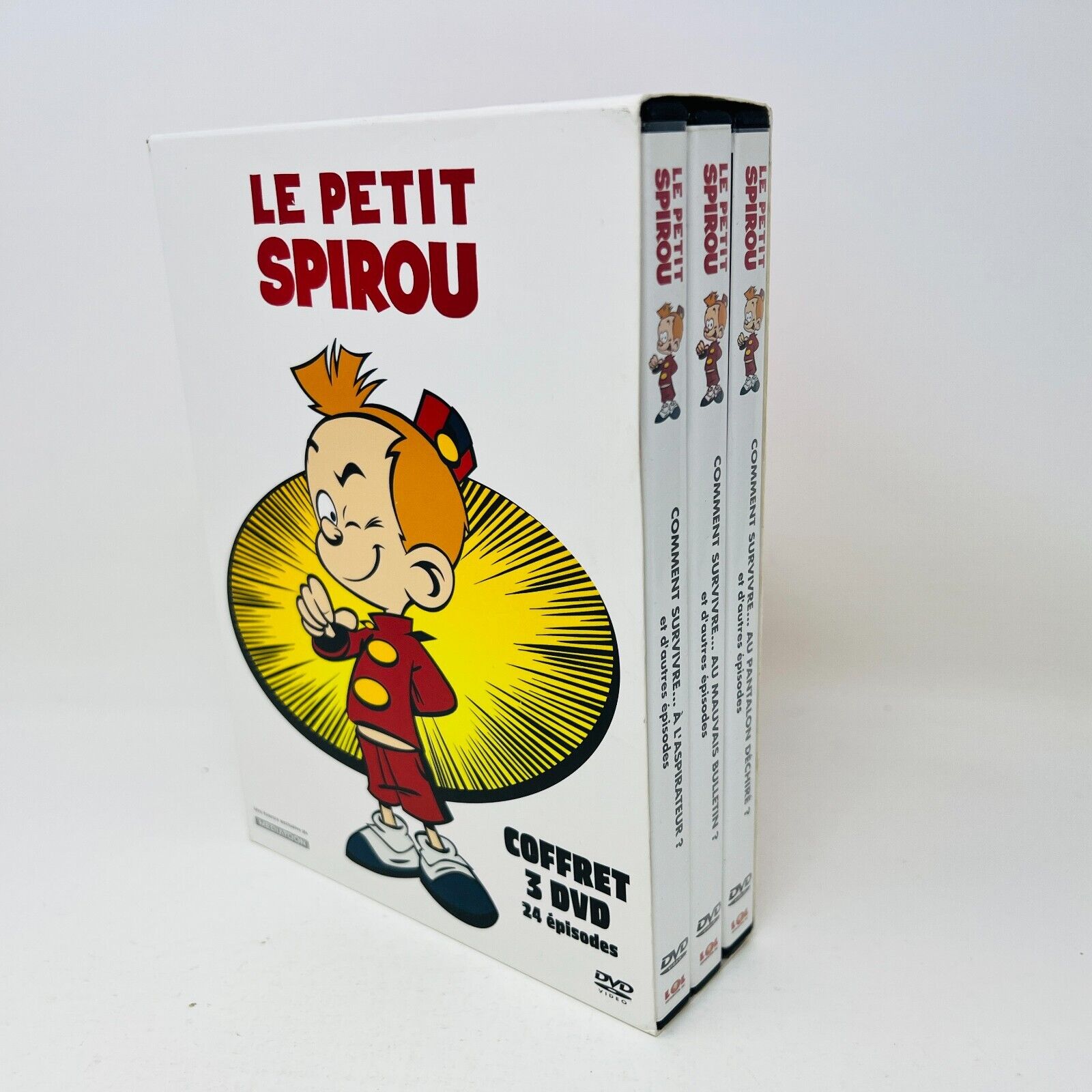 2012 Le Petit Spirou Coffret DVD Testé 24 Épisodes en Français Enfants Région 1