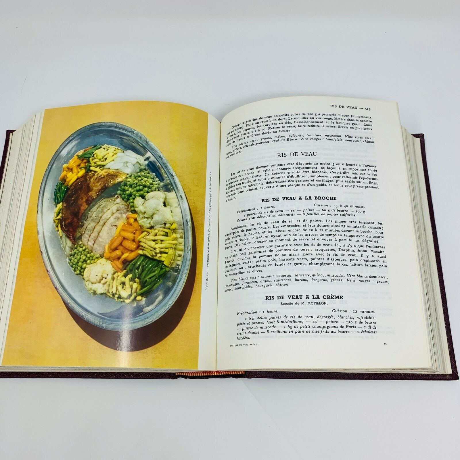 1953 Curnonsky Cuisine et Vins de France Larousse Livre de Recettes Cookbook
