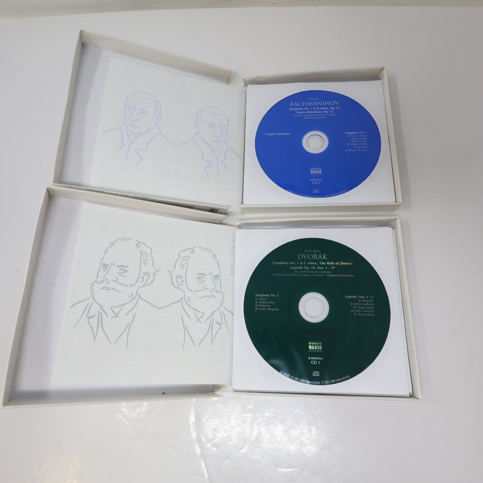 Naxos The Complete Symphonies 5 Box CD Lot Rachmaninov/Dvorak/Tchaikovsky/Arnold