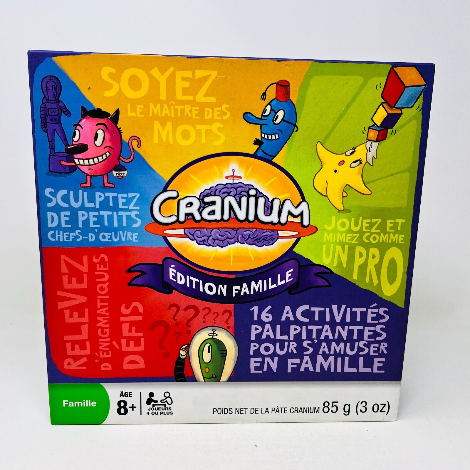 Cranium Édition Famille Français/French Hasbro Canada Jeu de Société 99% Complet